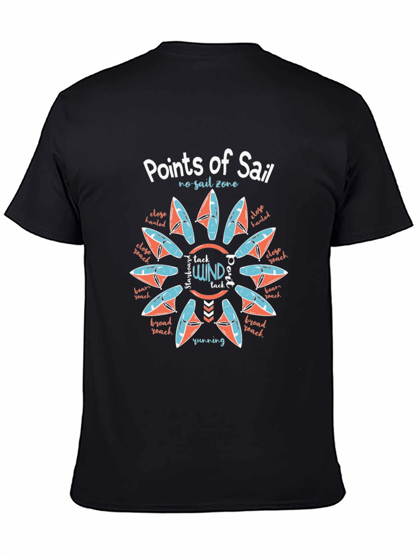Points of Sail T-Shirt - Sailing & Boating Knowledge Tee