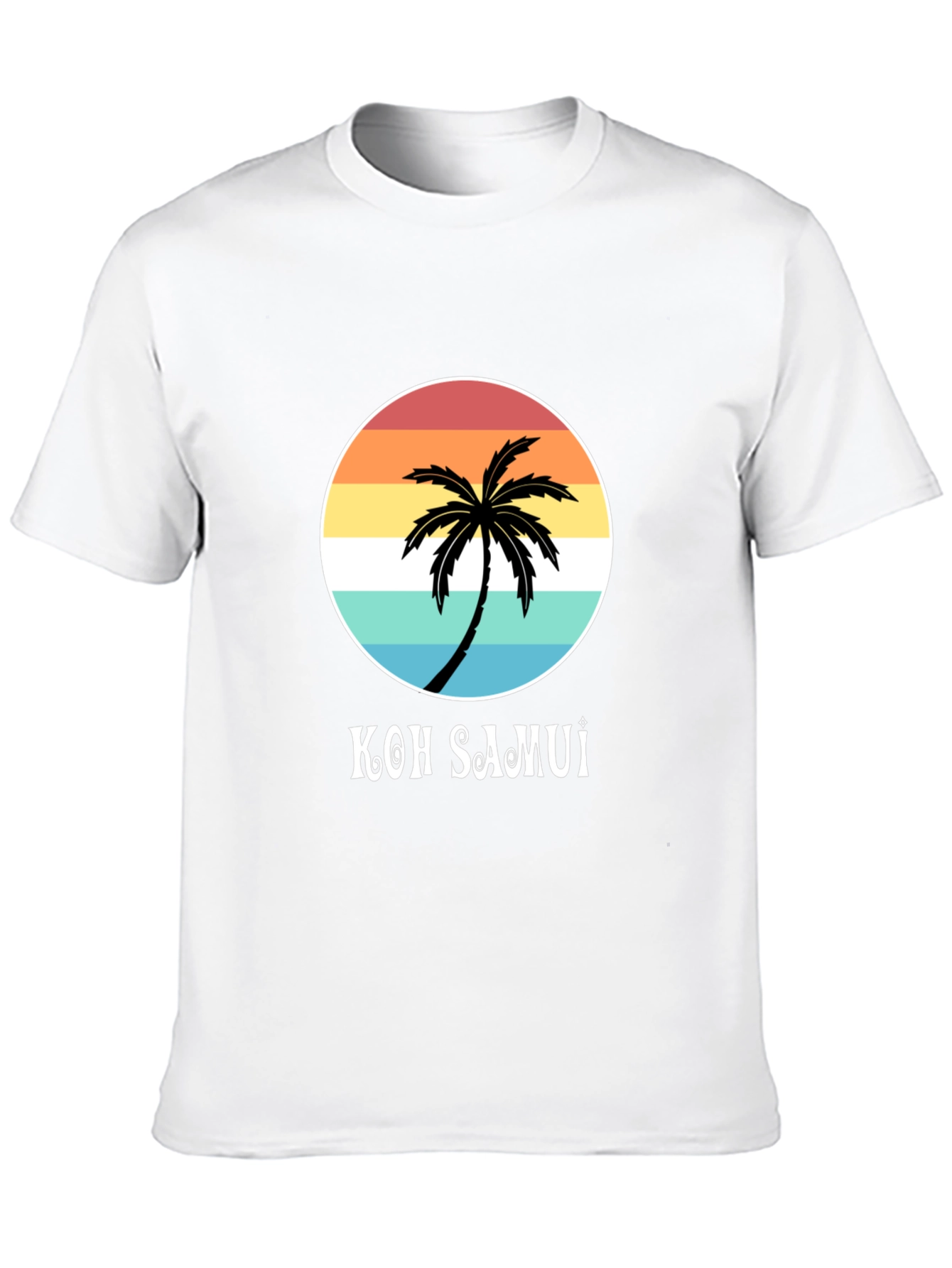 Koh Samui Palm Tree Graphic T-Shirt - Island Style