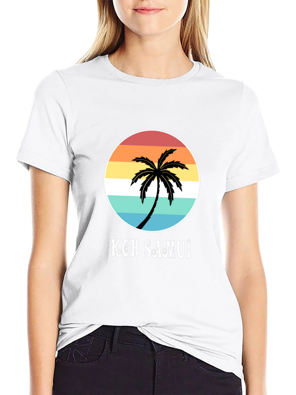 Koh Samui Palm Tree Graphic T-Shirt - Island Style