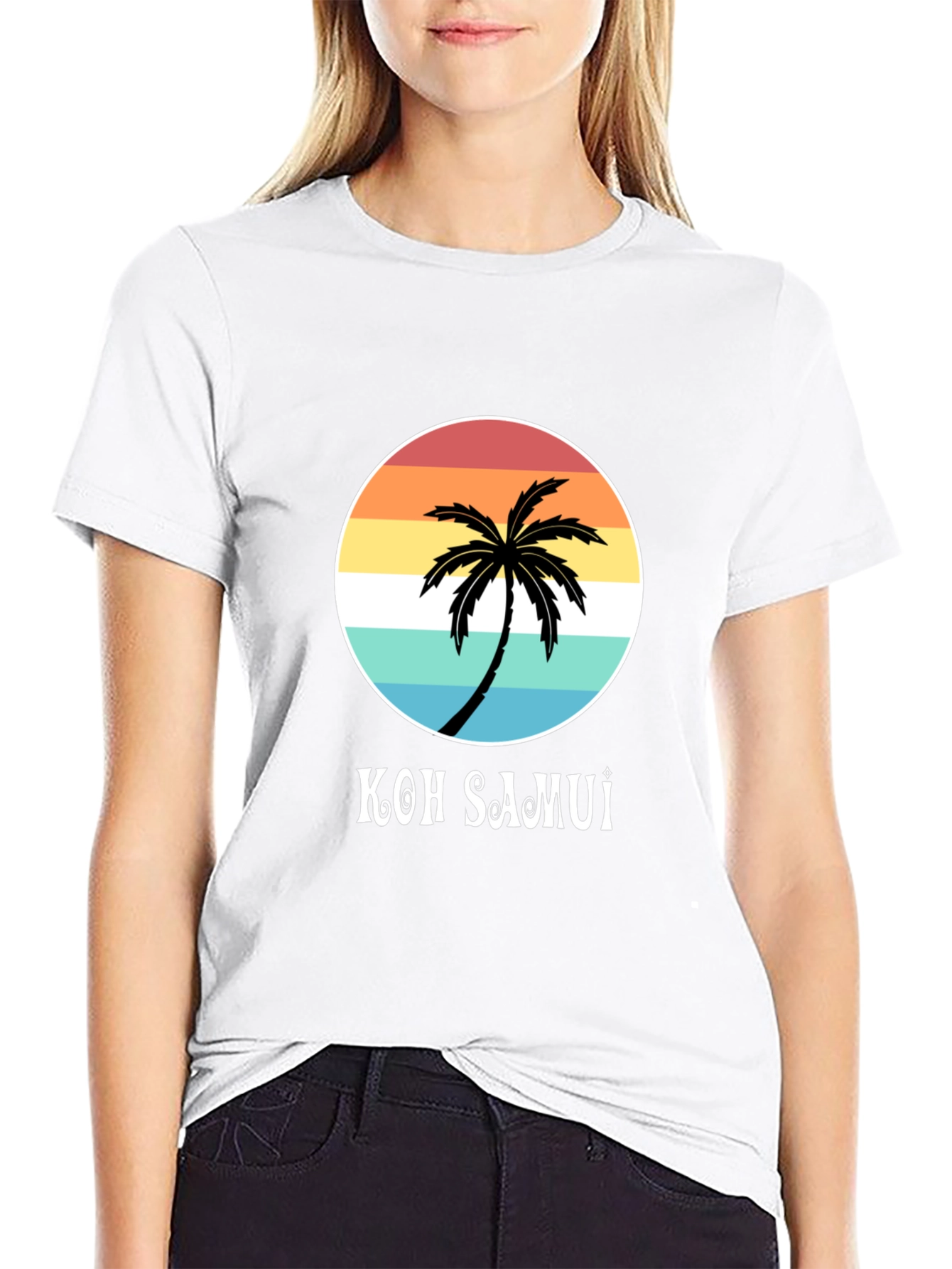 Koh Samui Palm Tree Graphic T-Shirt - Island Style