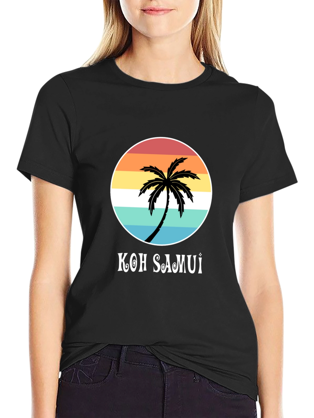 Koh Samui Palm Tree Graphic T-Shirt - Island Style