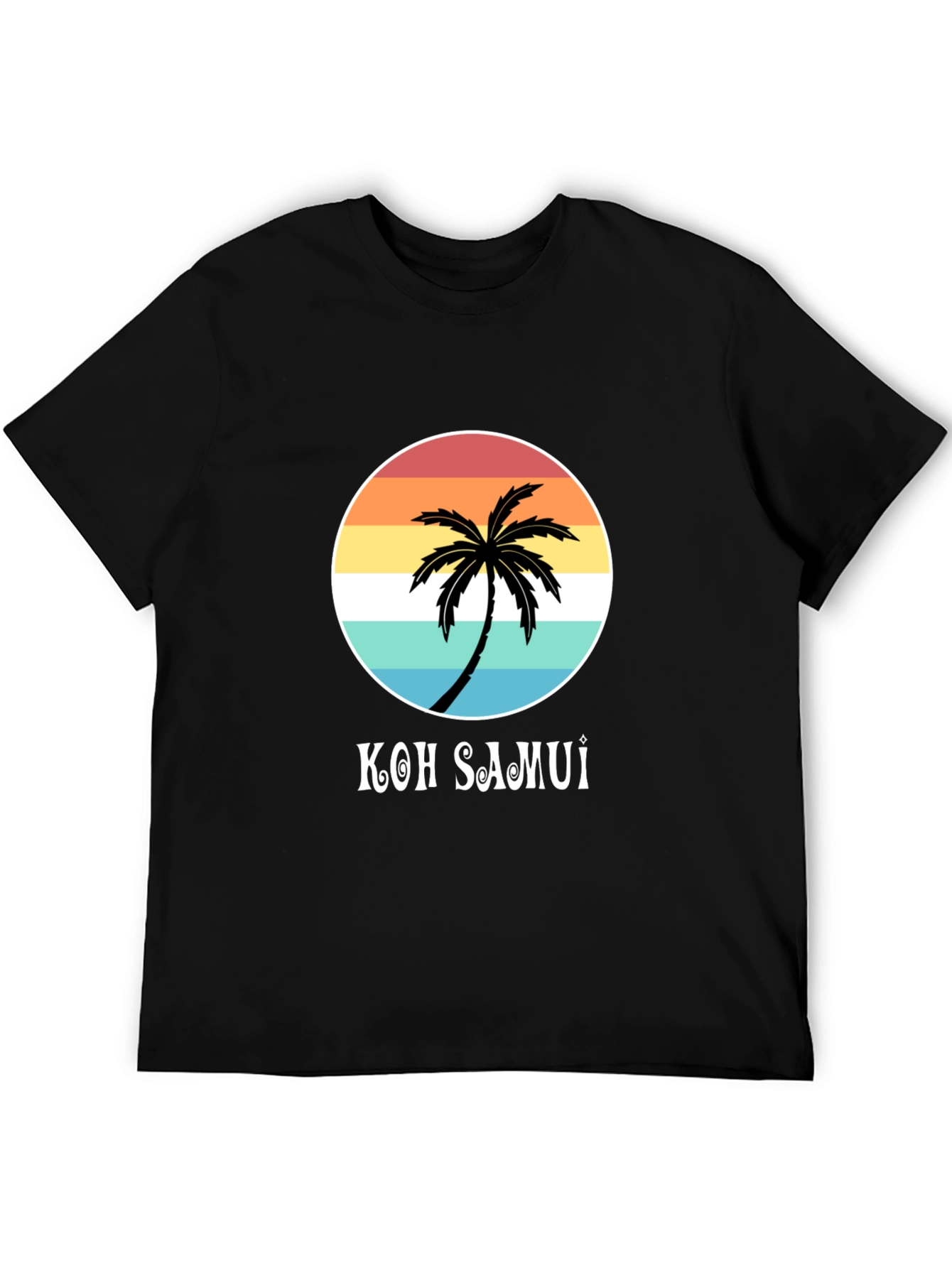 Koh Samui Palm Tree Graphic T-Shirt - Island Style