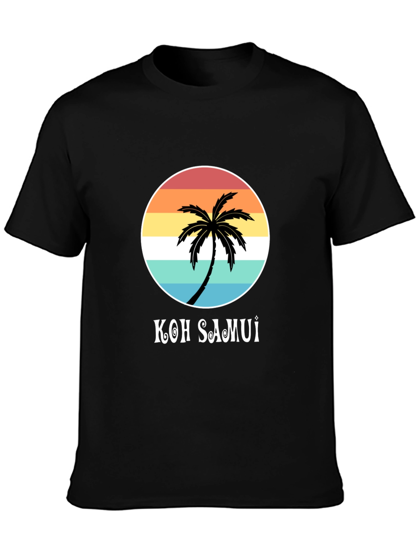 Koh Samui Palm Tree Graphic T-Shirt - Island Style