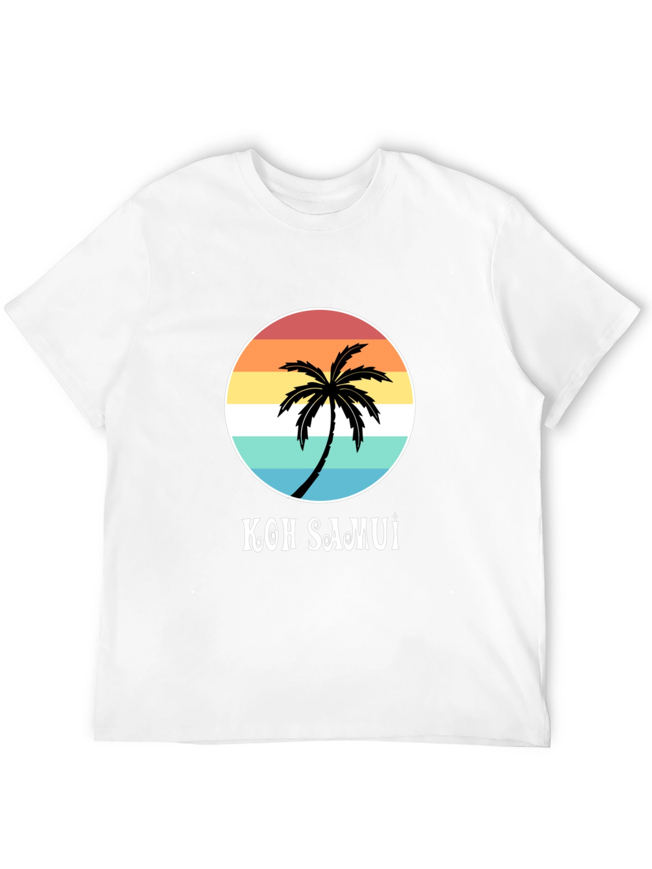 Koh Samui Palm Tree Graphic T-Shirt - Island Style