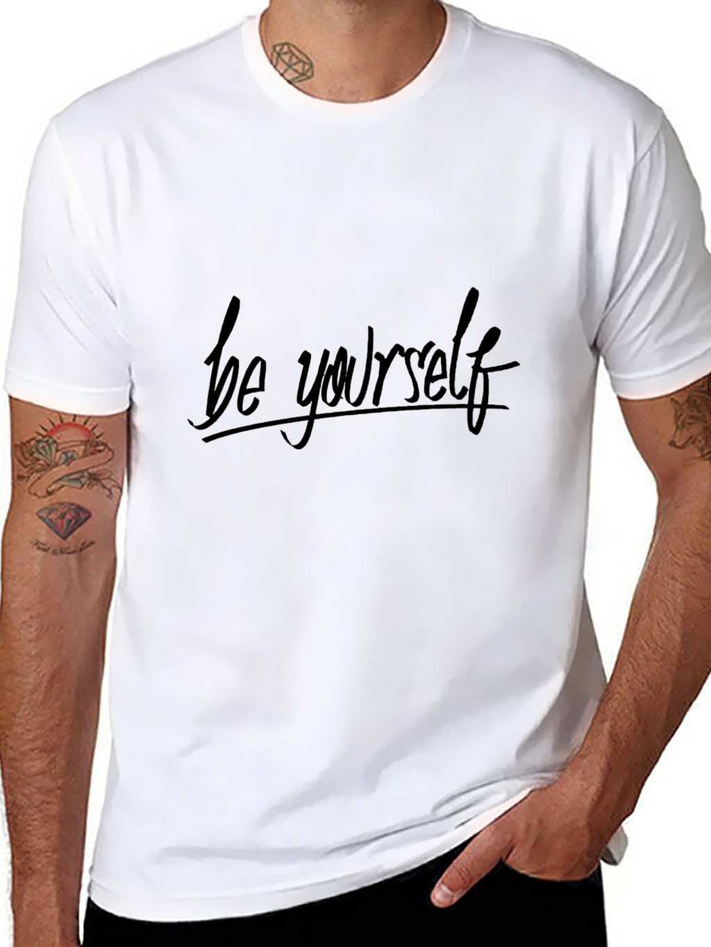 Be Yourself Black T-Shirt