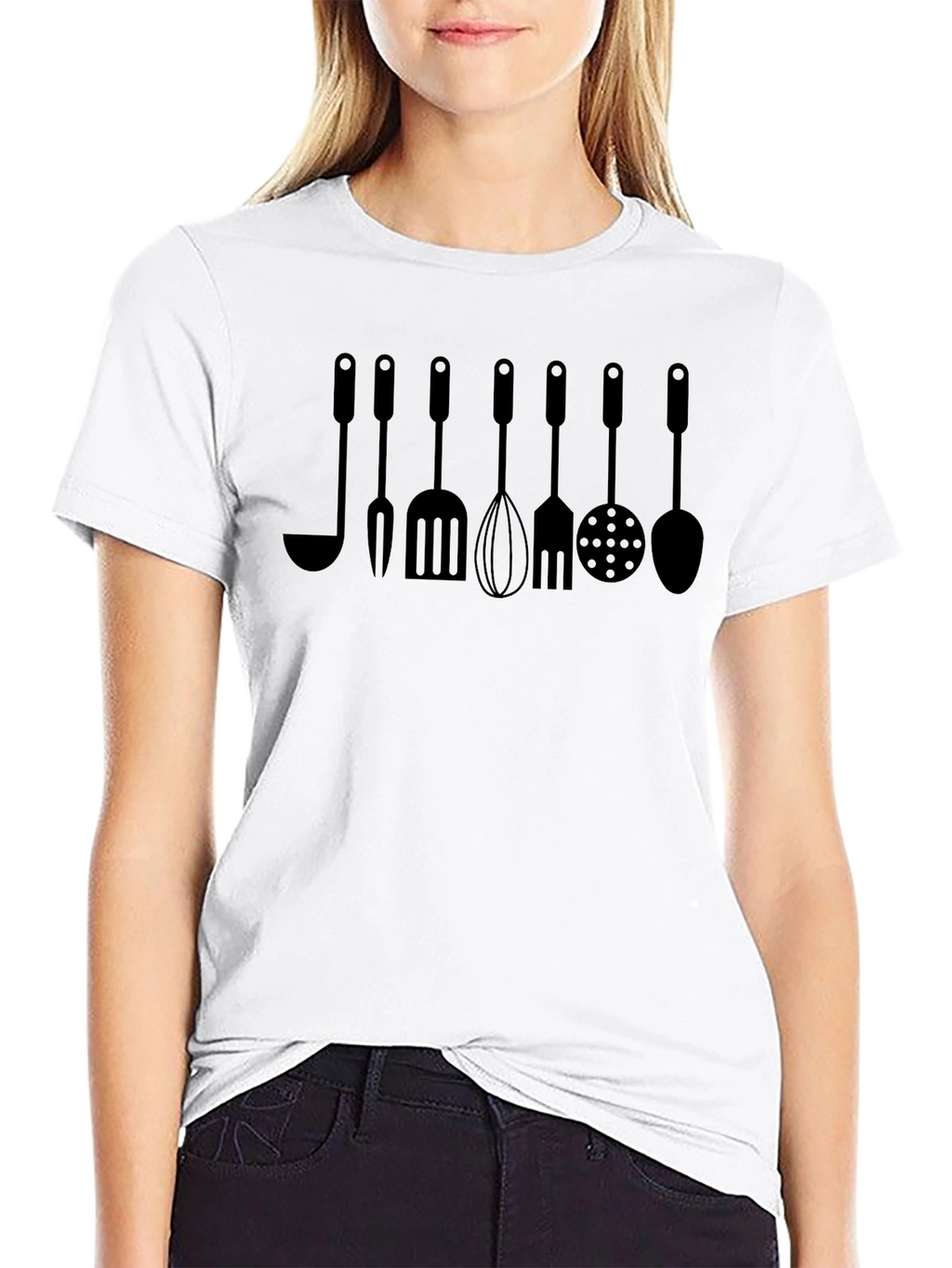 Chef Utensils Graphic T-Shirt - Kitchen Inspired Tee