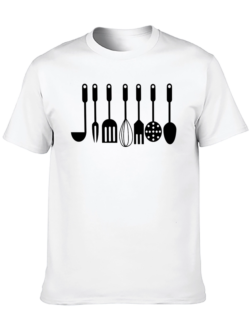 Chef Utensils Graphic T-Shirt - Kitchen Inspired Tee