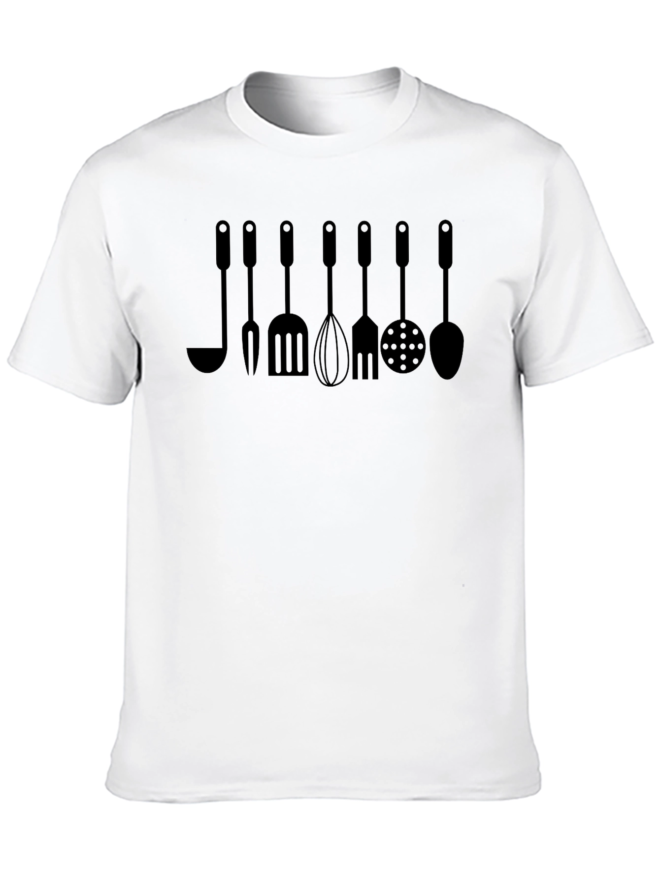 Chef Utensils Graphic T-Shirt - Kitchen Inspired Tee