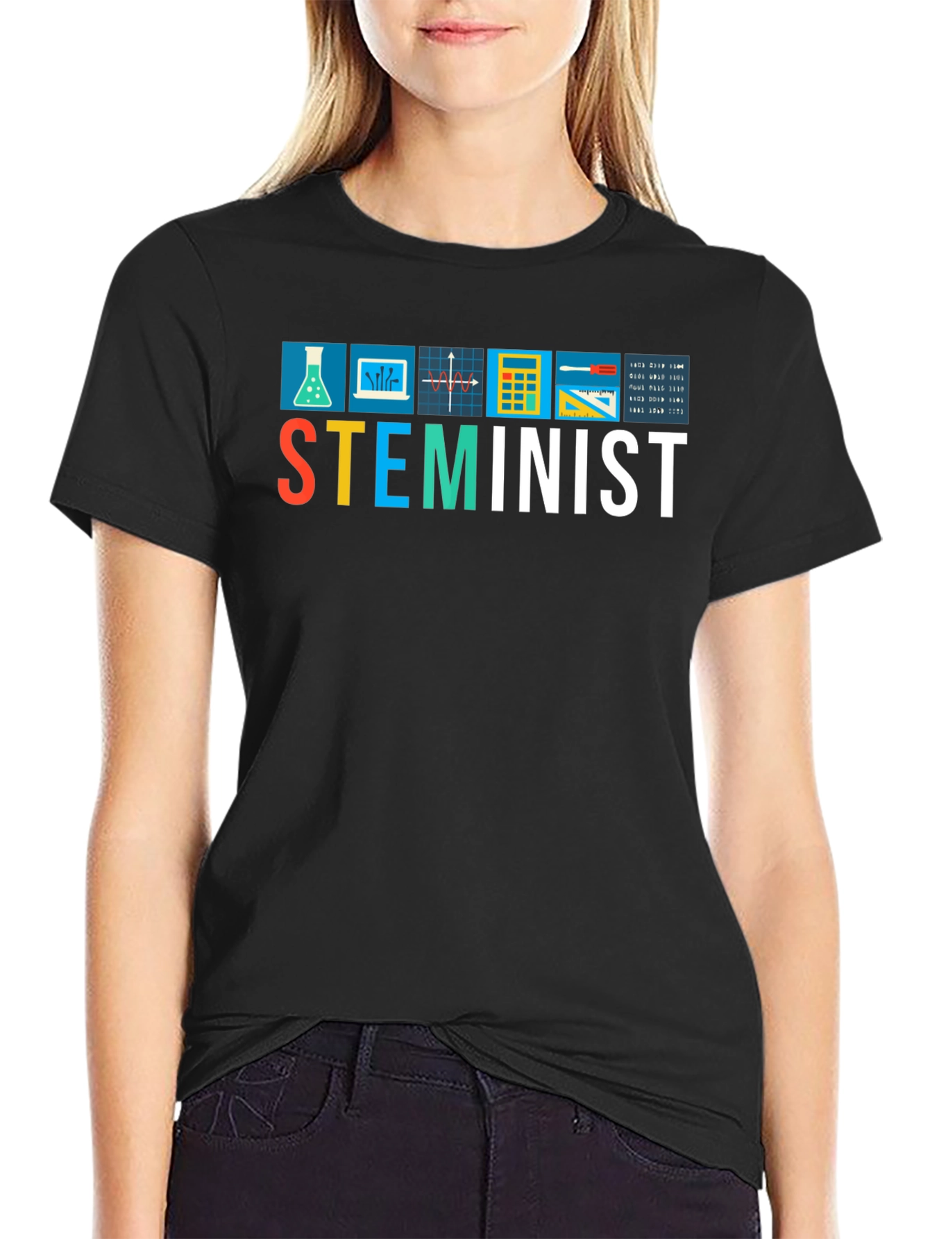 STEMinist T-Shirt - Science Tech Engineering Math Feminist Tee