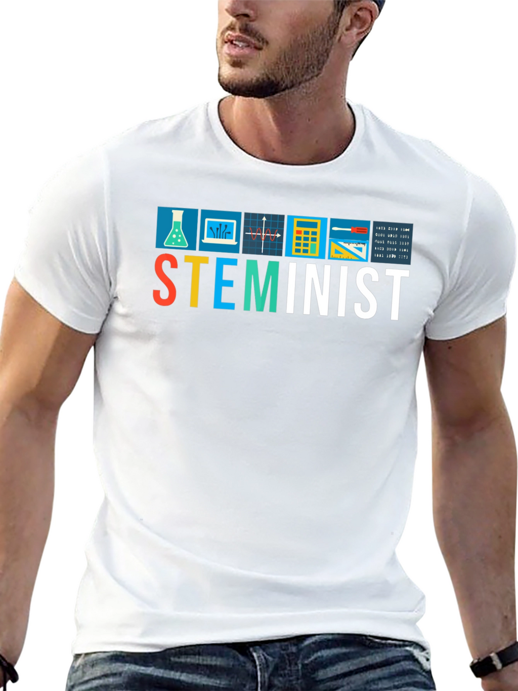 STEMinist T-Shirt - Science Tech Engineering Math Feminist Tee