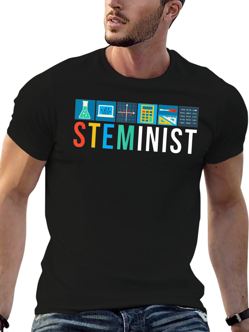 STEMinist T-Shirt - Science Tech Engineering Math Feminist Tee