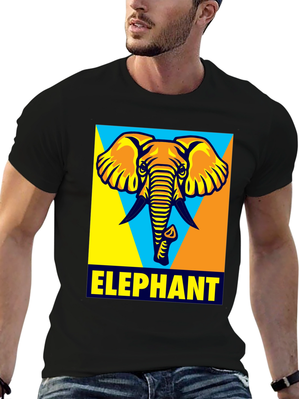 Elephant Graphic T-Shirt - Cool Animal Design