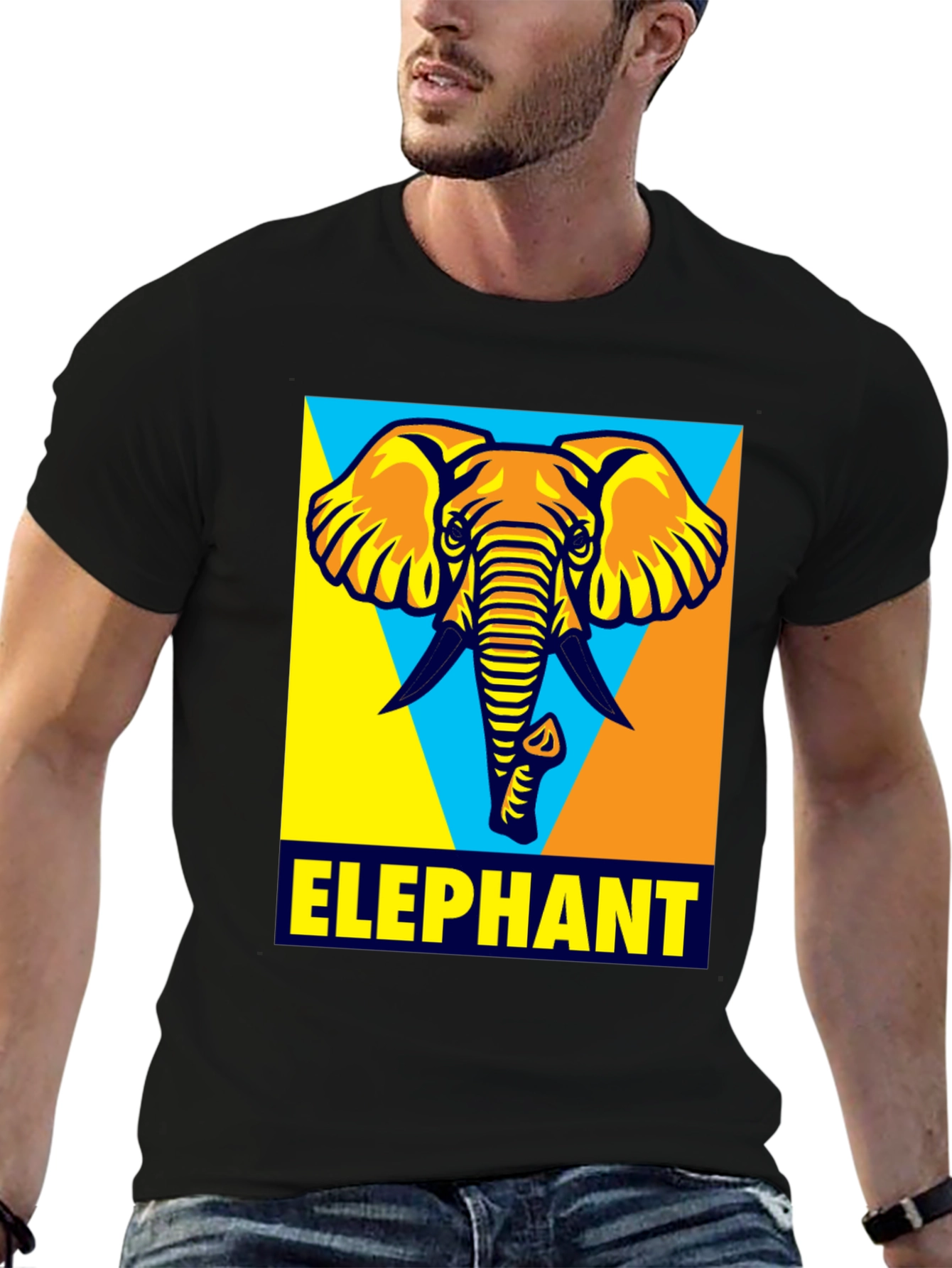 Elephant Graphic T-Shirt - Cool Animal Design