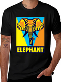 Elephant Graphic T-Shirt - Cool Animal Design
