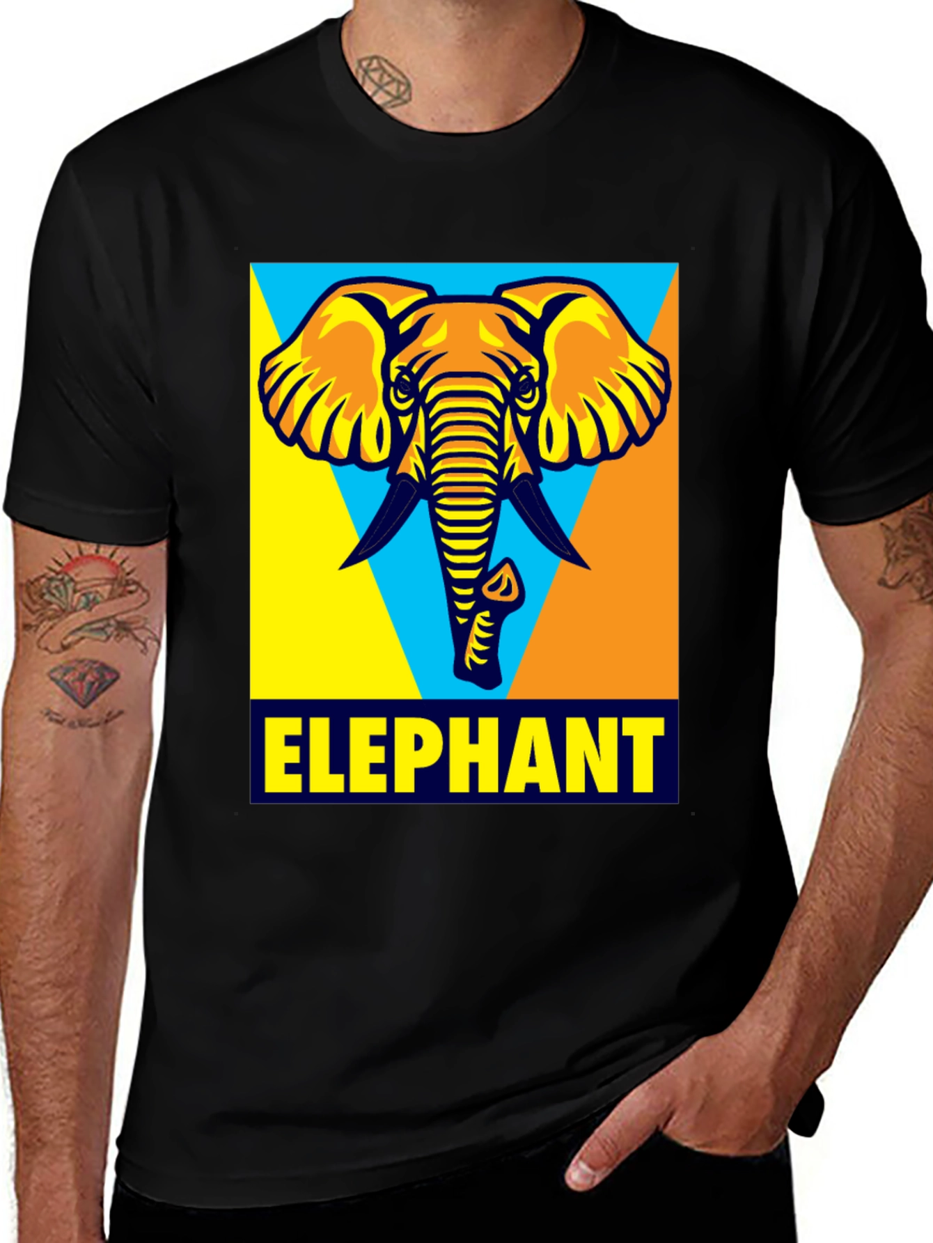 Elephant Graphic T-Shirt - Cool Animal Design