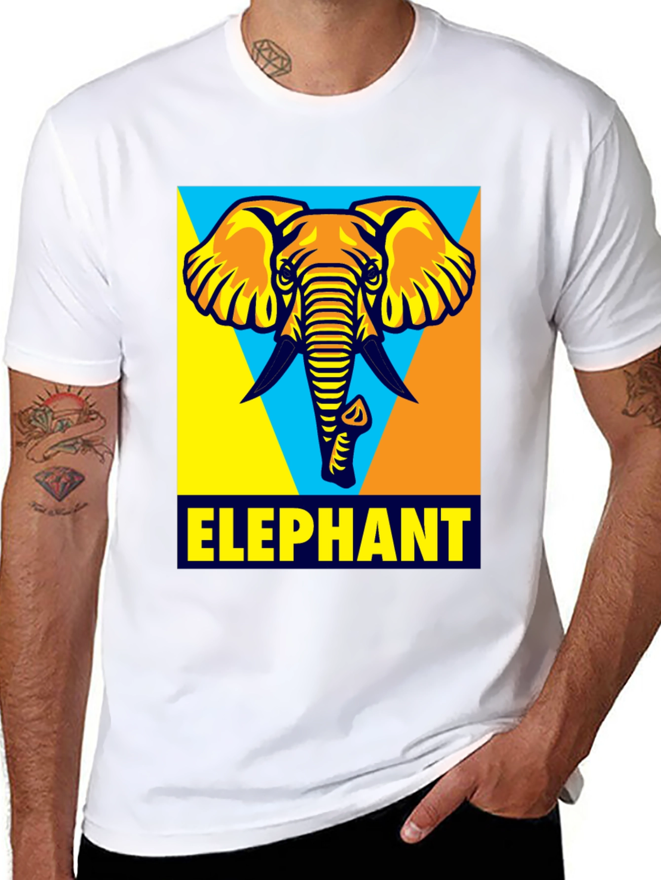 Elephant Graphic T-Shirt - Cool Animal Design