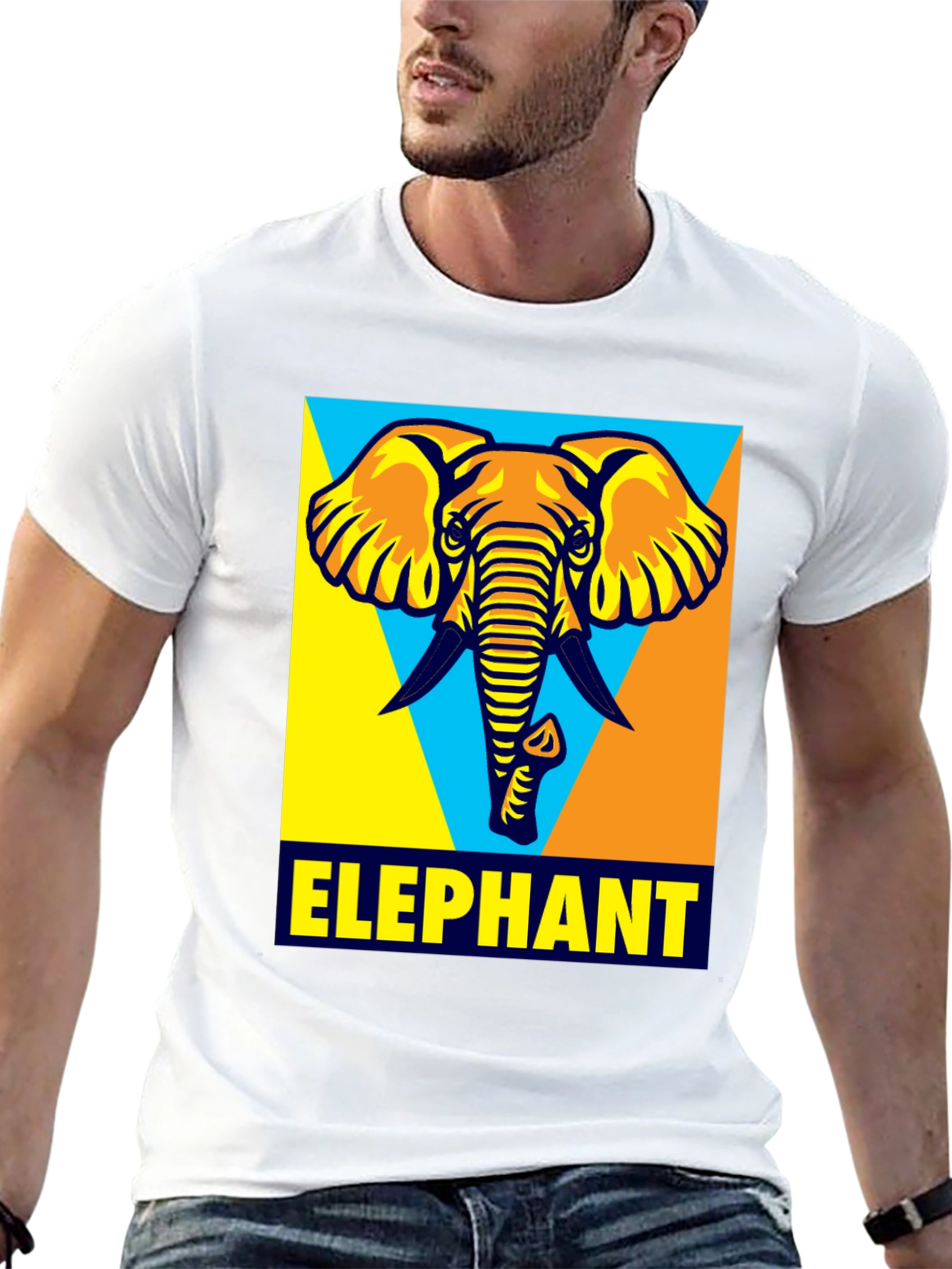 Elephant Graphic T-Shirt - Cool Animal Design
