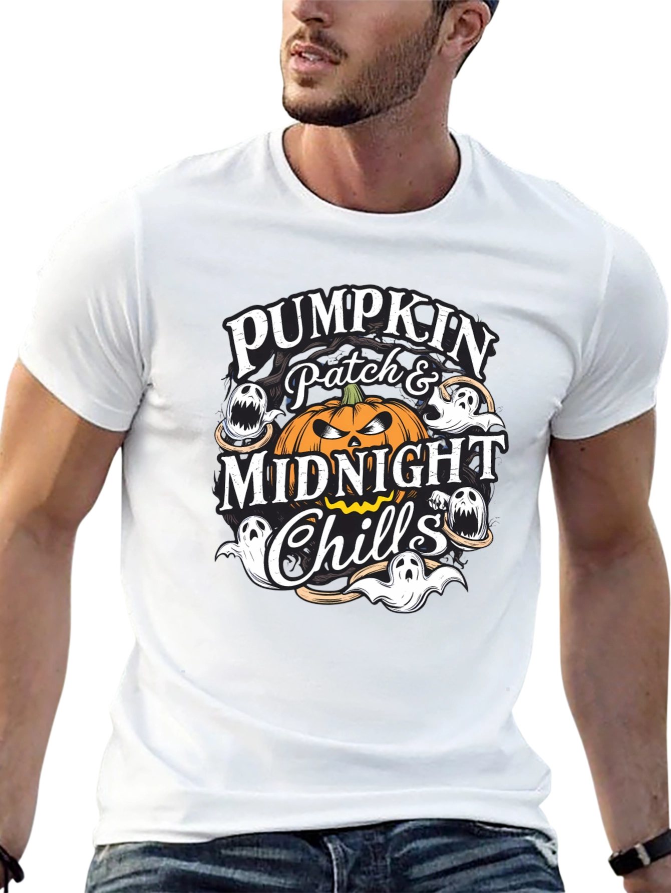 Halloween Pumpkin Patch Midnight Chills T-Shirt