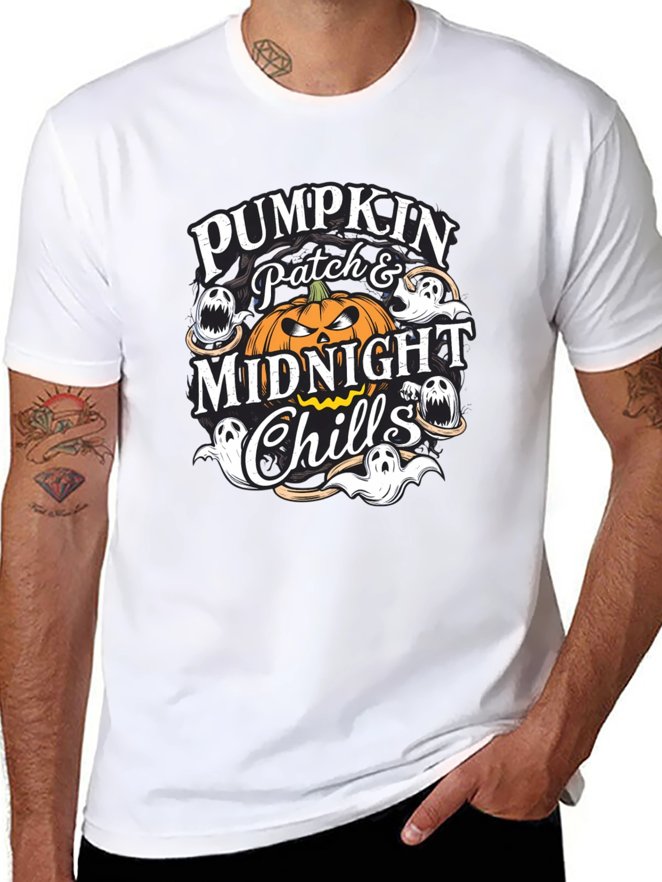 Halloween Pumpkin Patch Midnight Chills T-Shirt