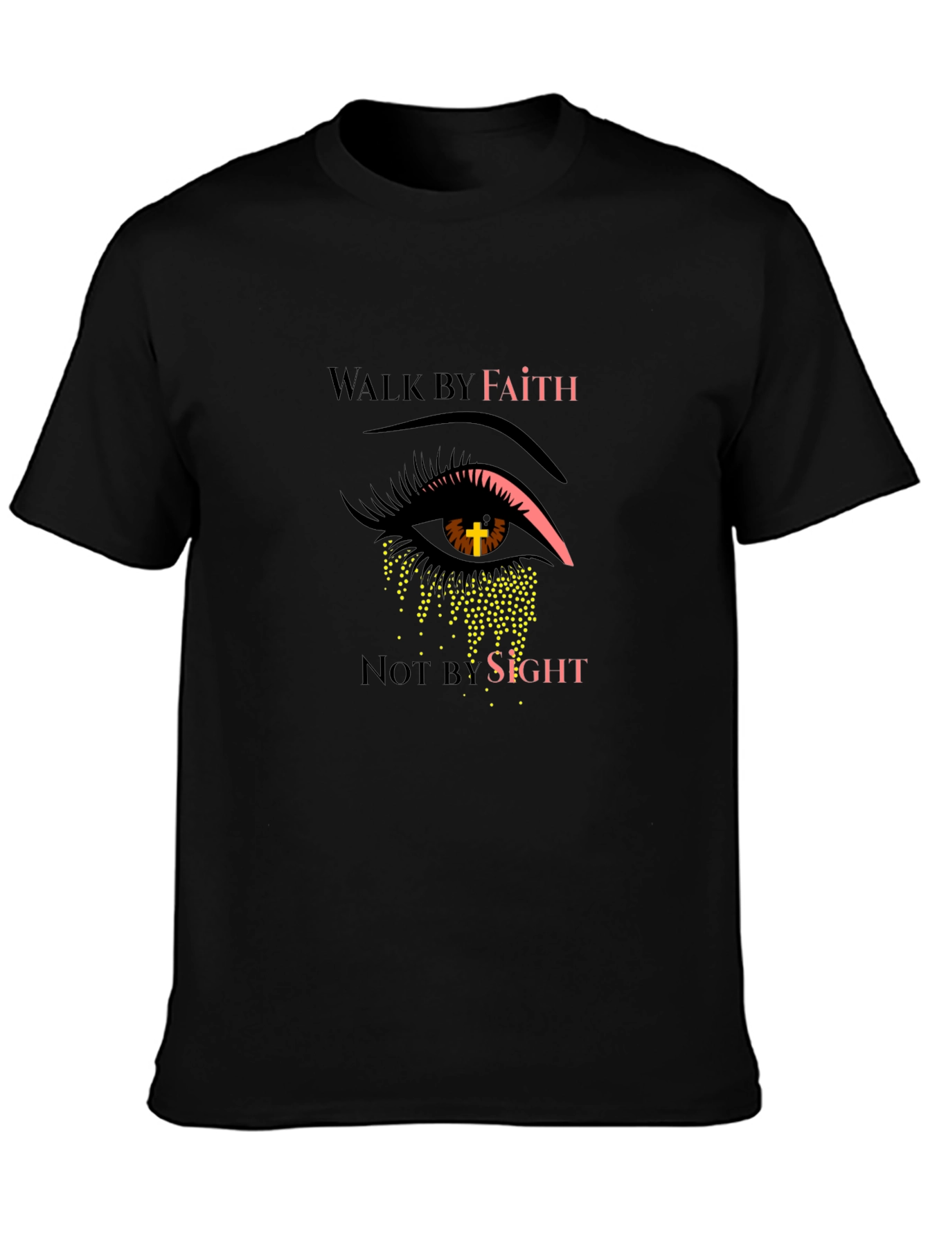 Walk By Faith Graphic Print T-Shirt
