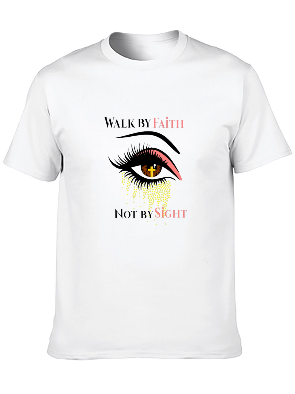 Walk By Faith Graphic Print T-Shirt