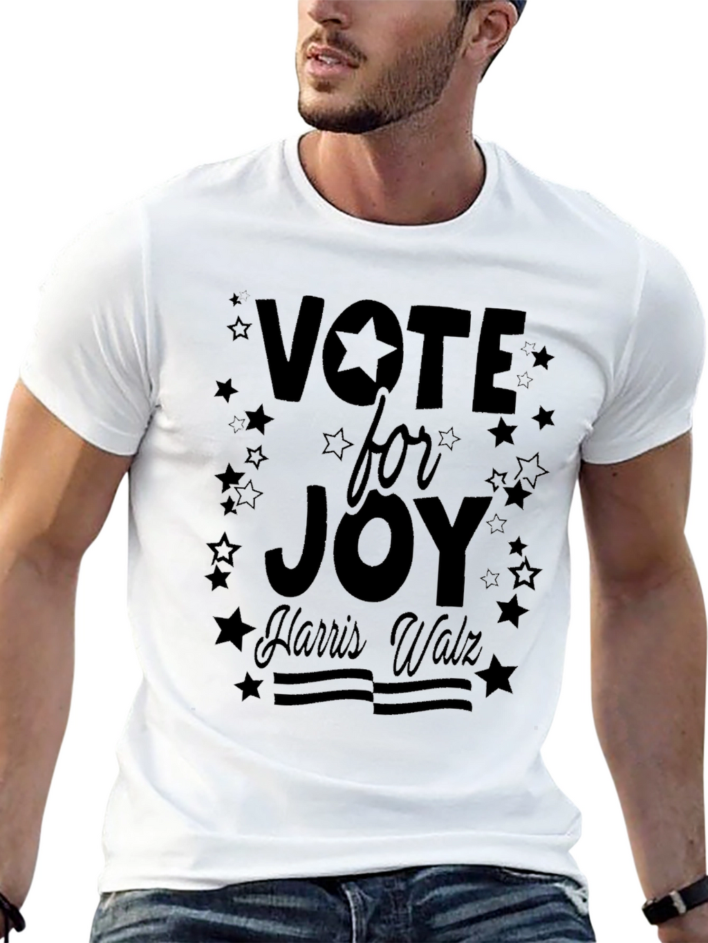 Vote for Joy Harris Walz Black T-Shirt