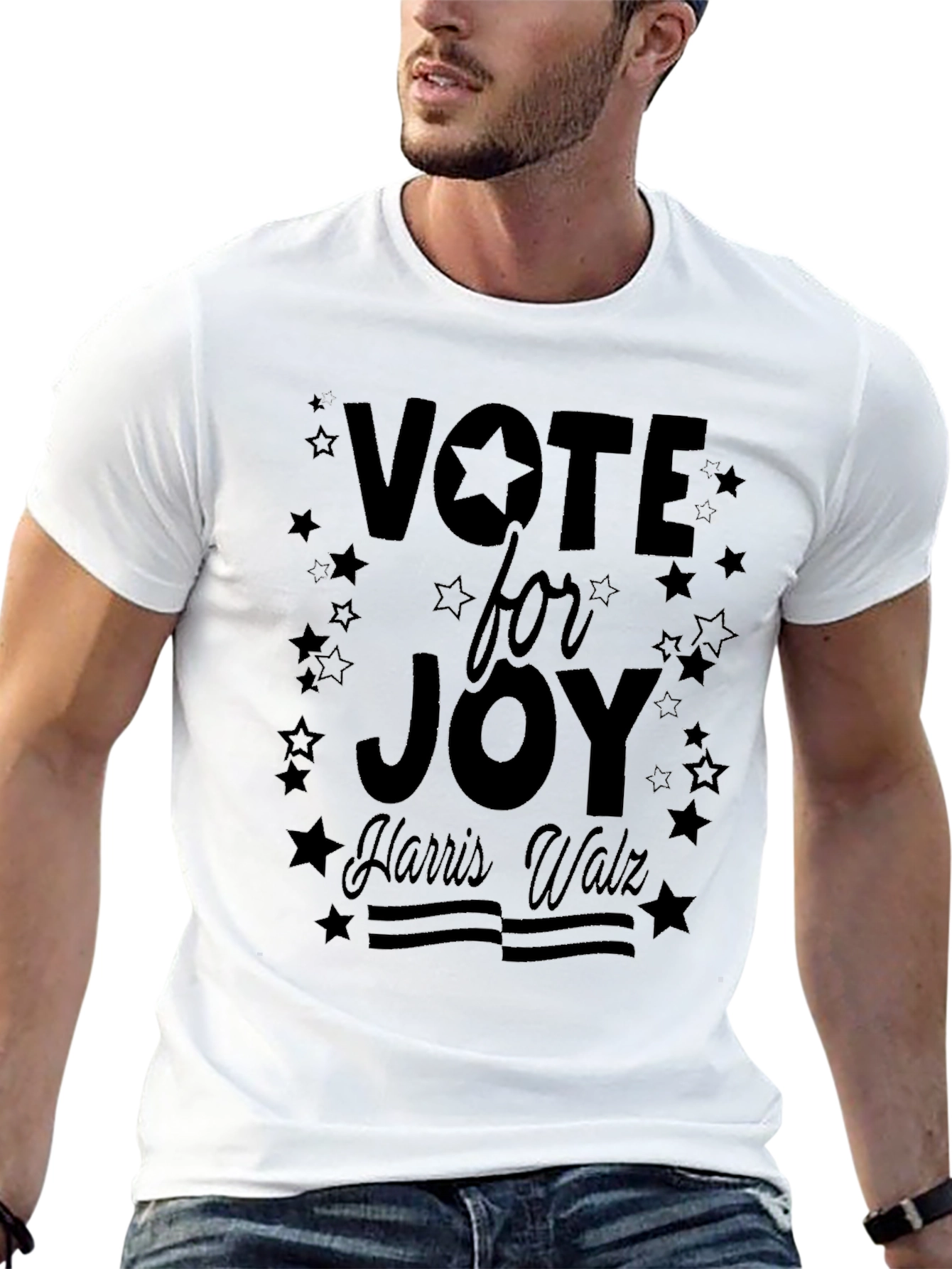 Vote for Joy Harris Walz Black T-Shirt