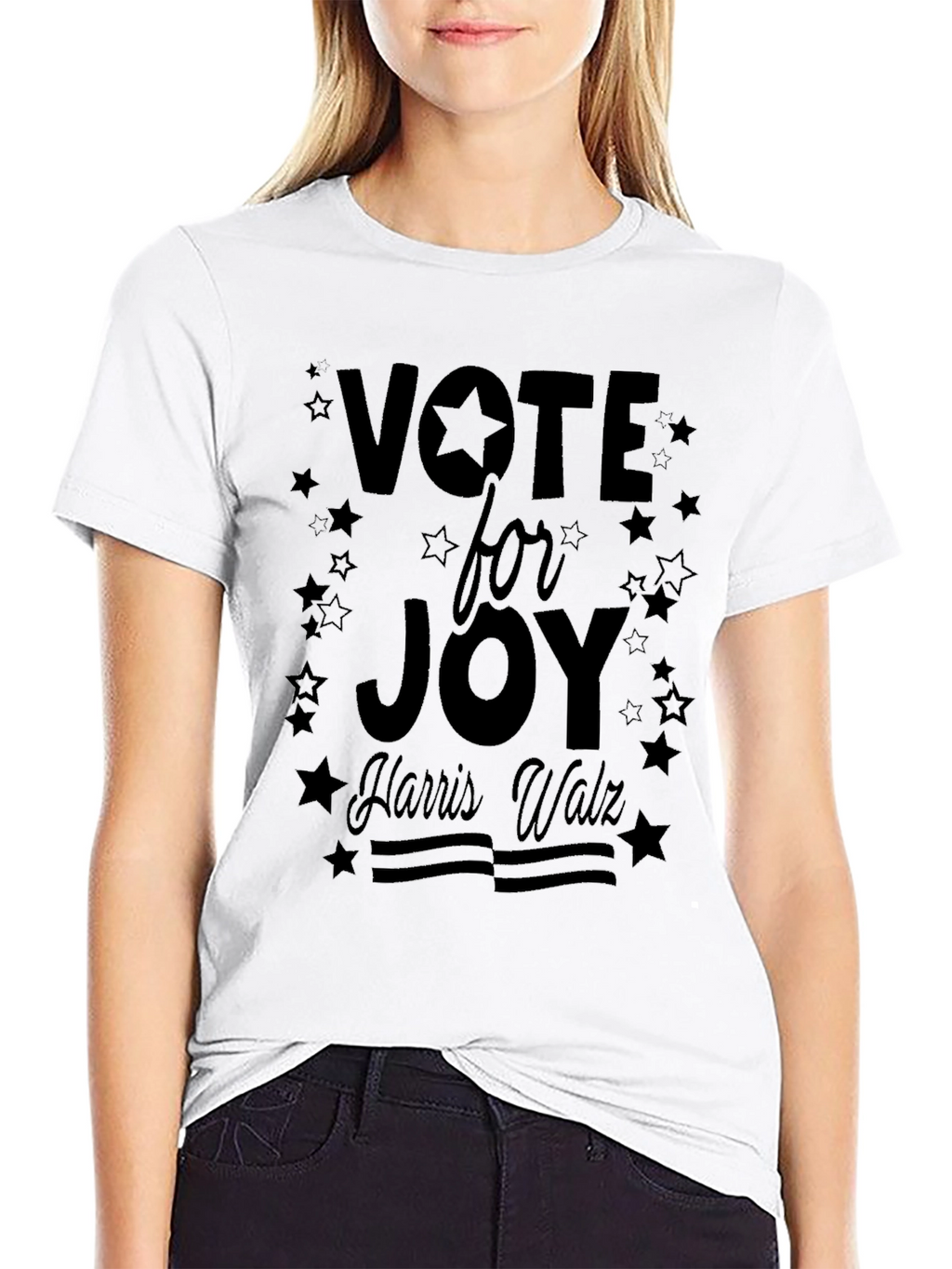 Vote for Joy Harris Walz Black T-Shirt