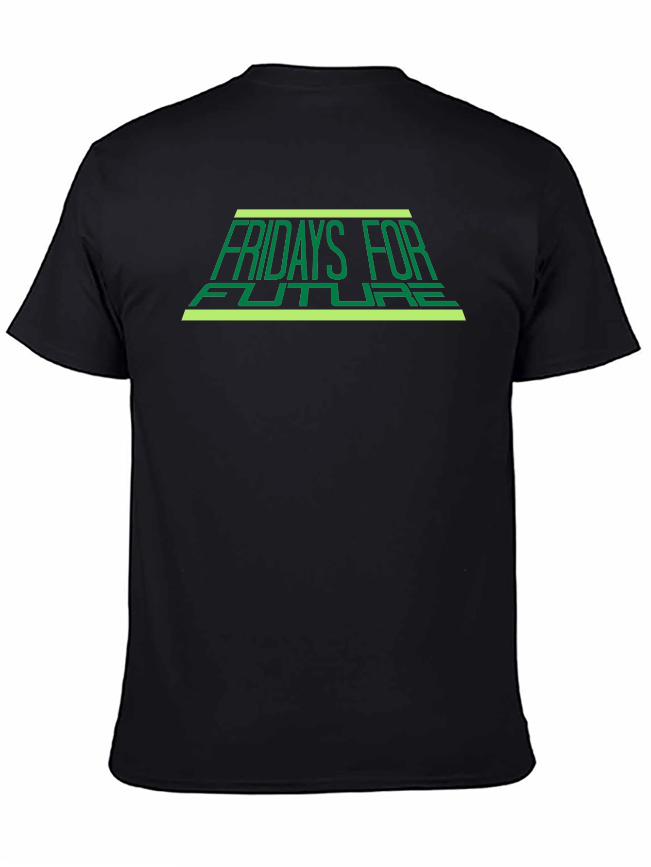 Fridays For Future Black T-Shirt - Eco Awareness