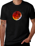 Blood Moon Eclipse Black T-Shirt - DJ Luna
