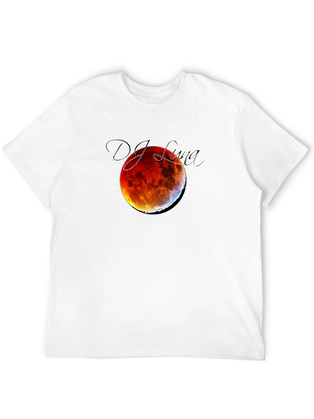 Blood Moon Eclipse Black T-Shirt - DJ Luna