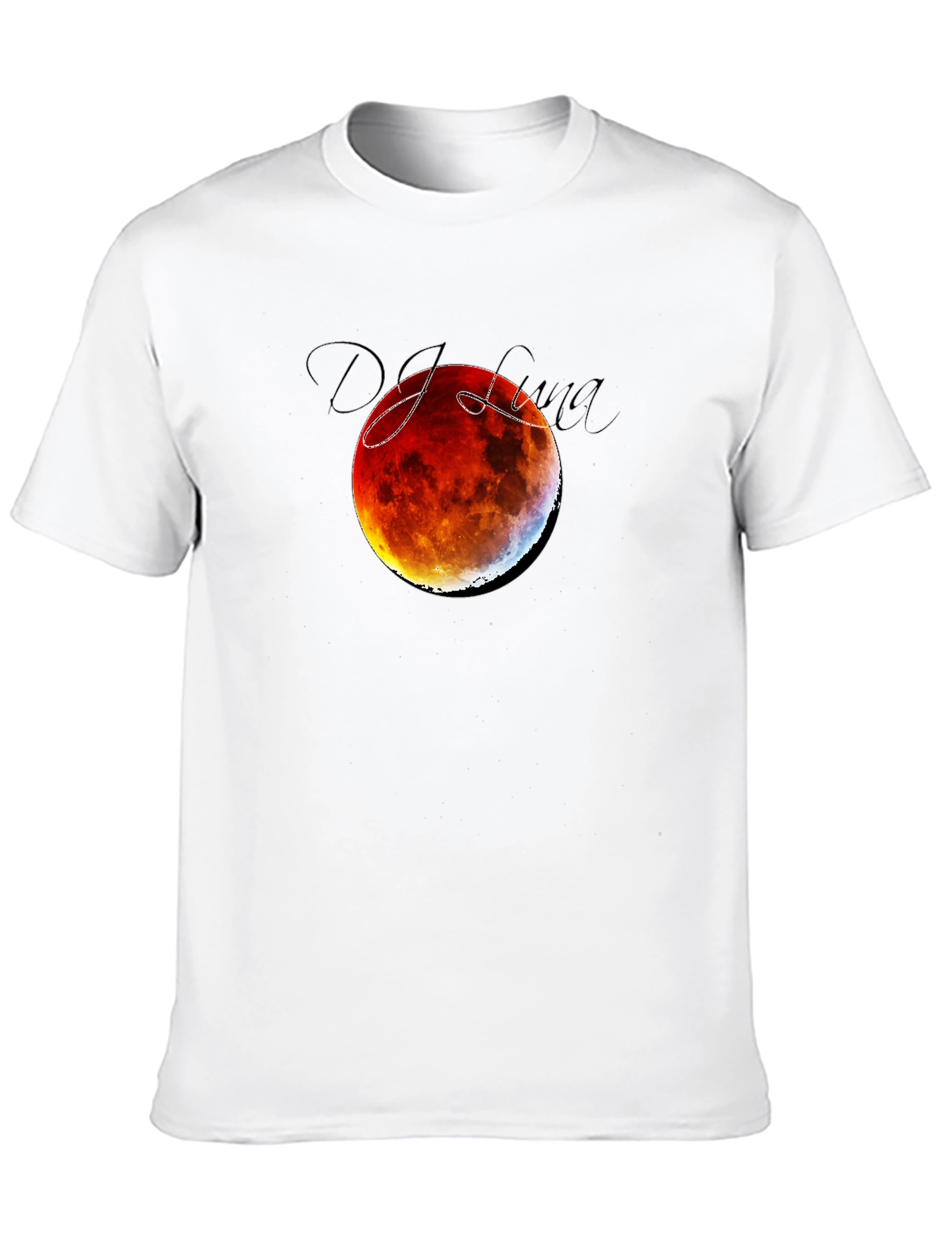 Blood Moon Eclipse Black T-Shirt - DJ Luna