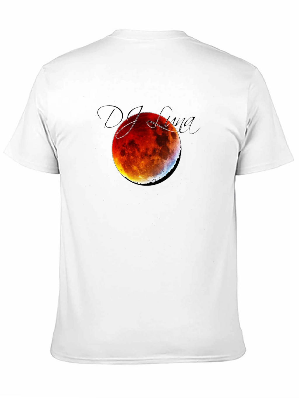 Blood Moon Eclipse Black T-Shirt - DJ Luna