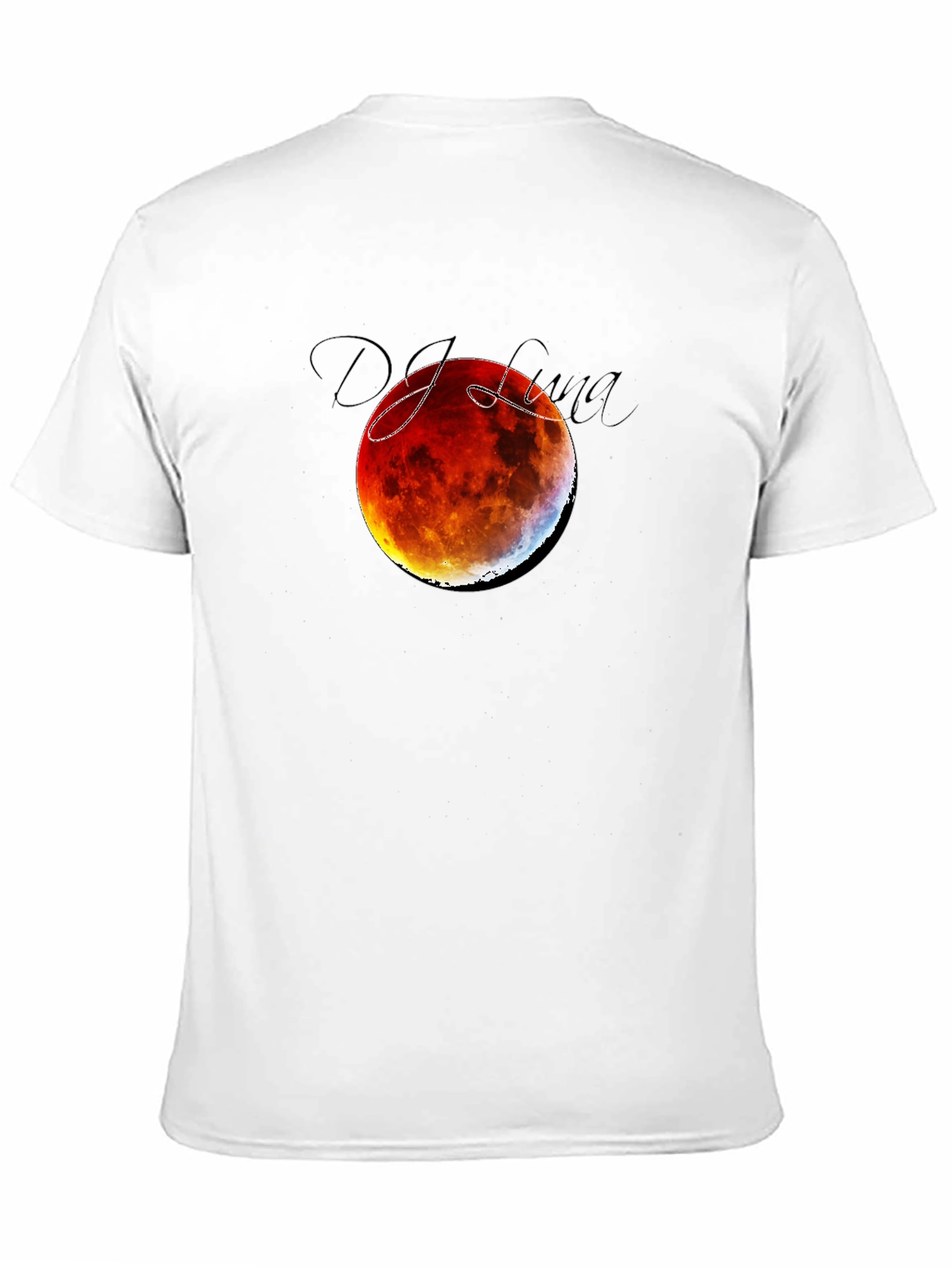 Blood Moon Eclipse Black T-Shirt - DJ Luna