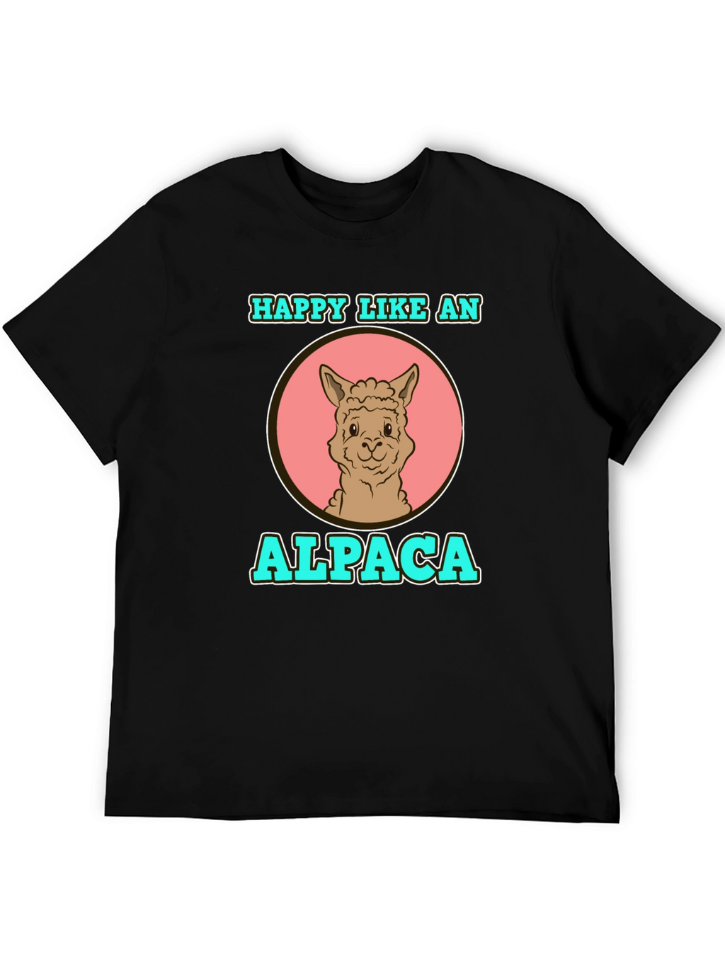 Happy Like an Alpaca Graphic T-Shirt