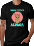 Happy Like an Alpaca Graphic T-Shirt