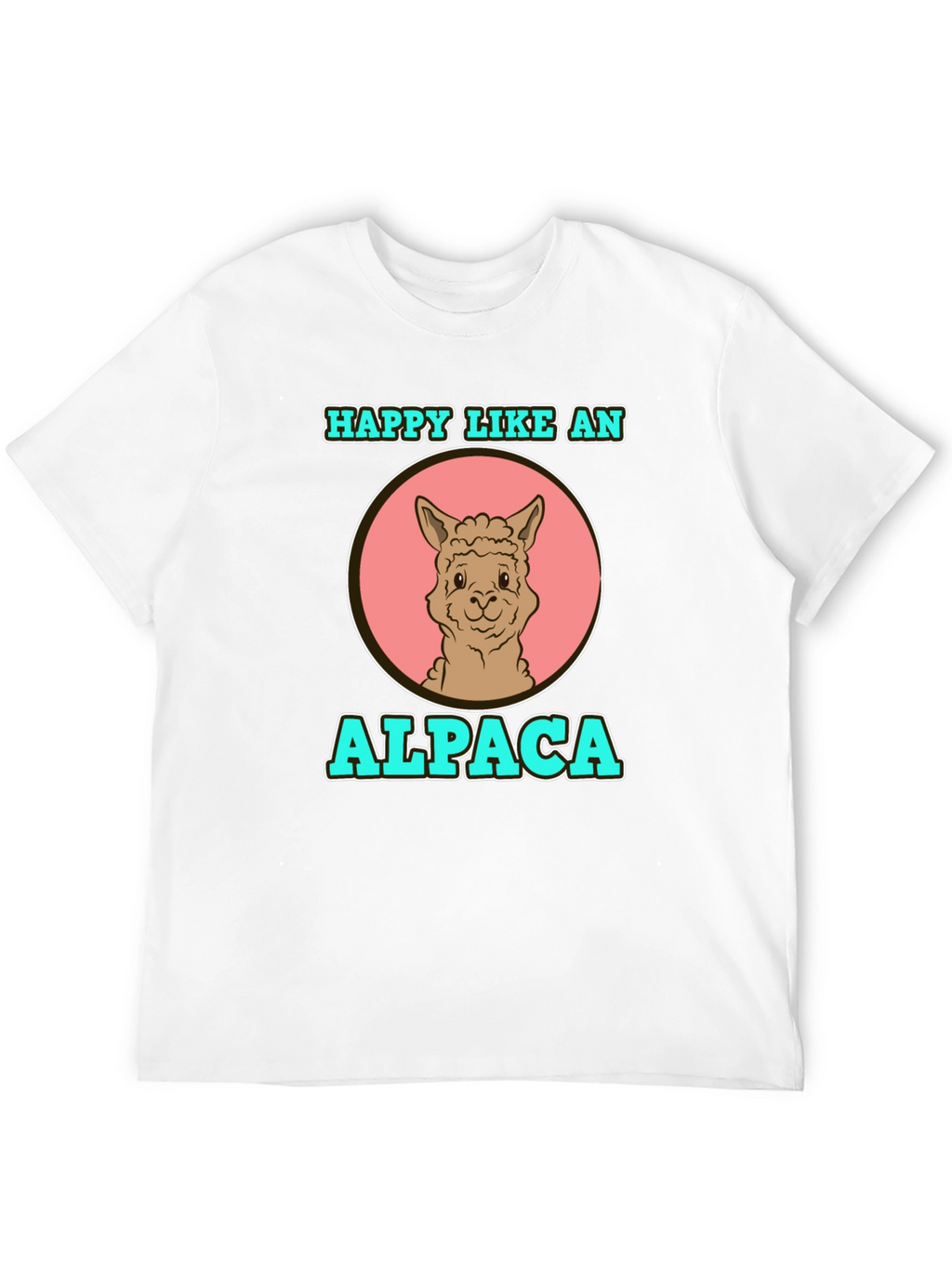 Happy Like an Alpaca Graphic T-Shirt
