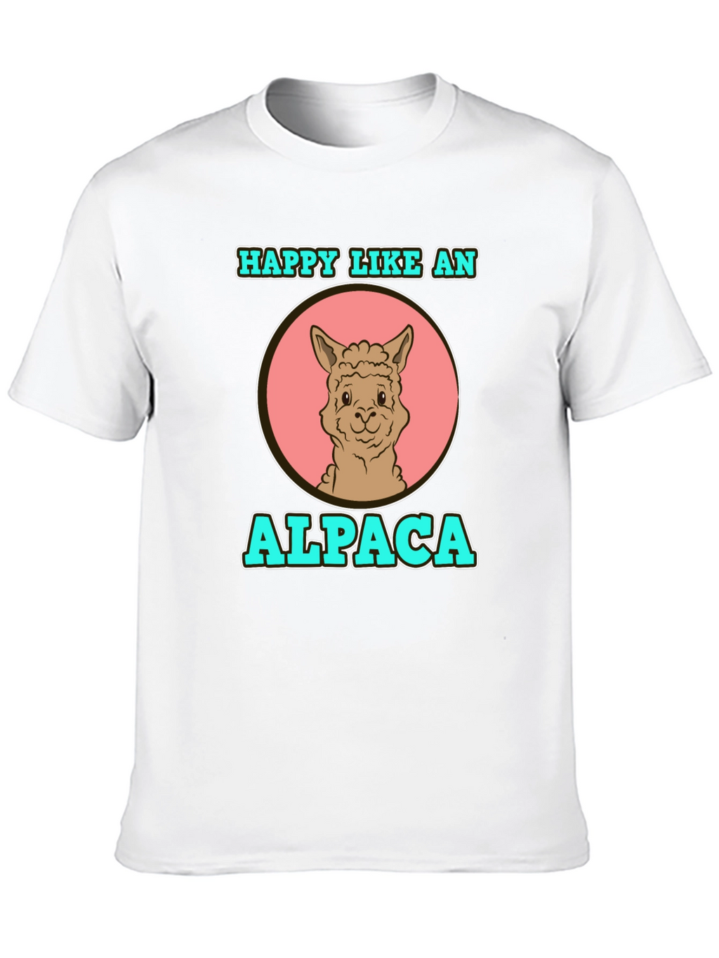 Happy Like an Alpaca Graphic T-Shirt