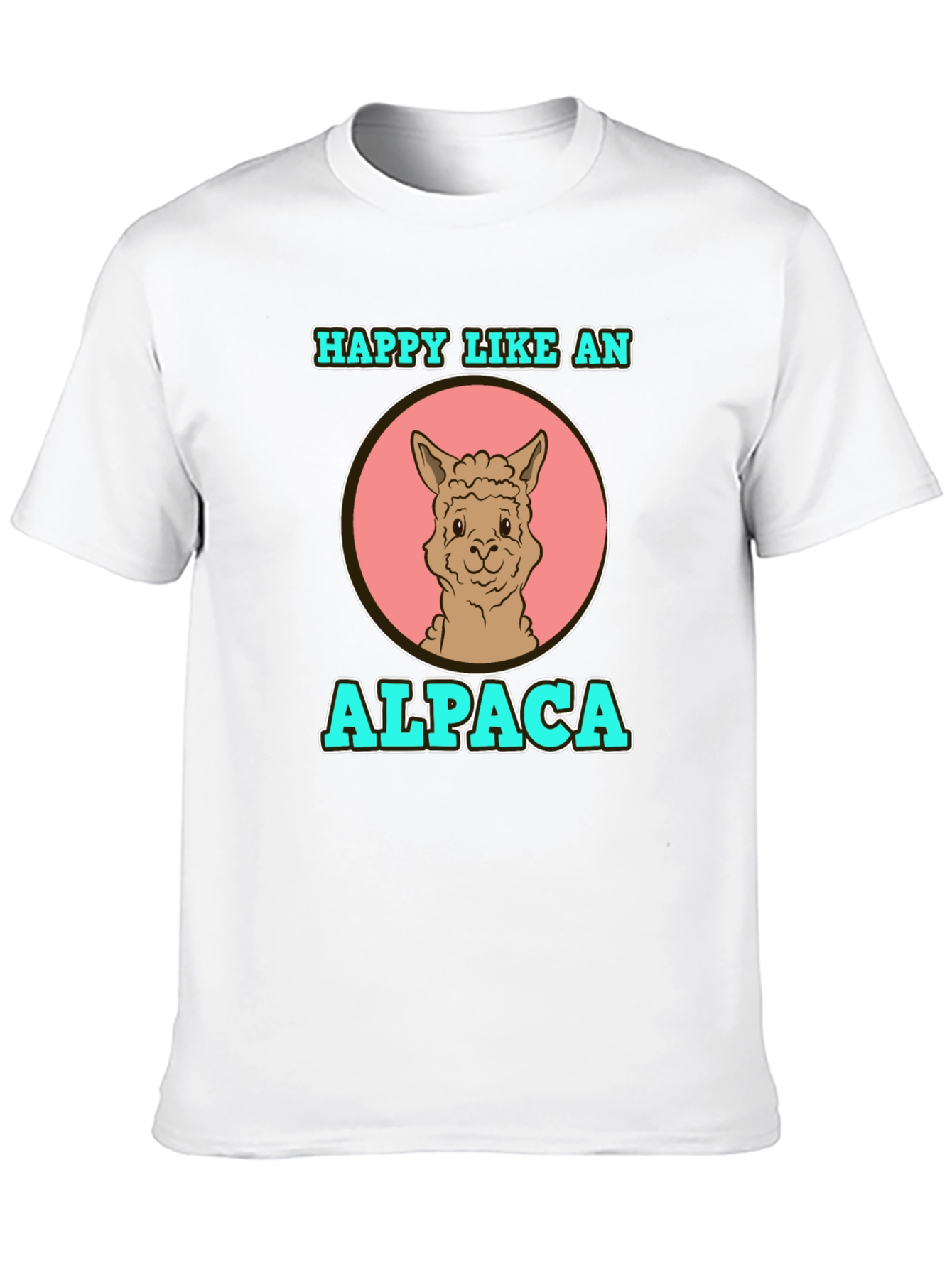 Happy Like an Alpaca Graphic T-Shirt