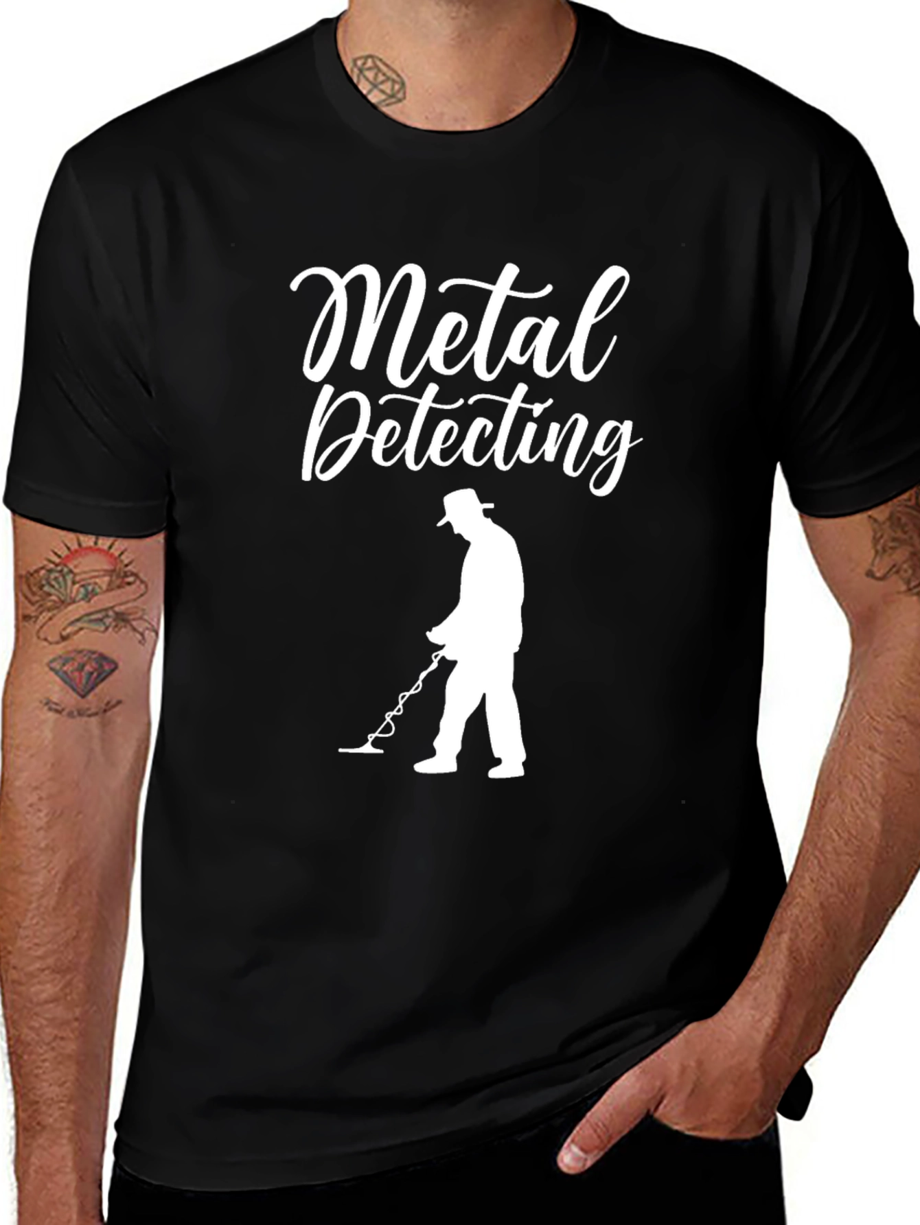 Metal Detecting Black T-Shirt