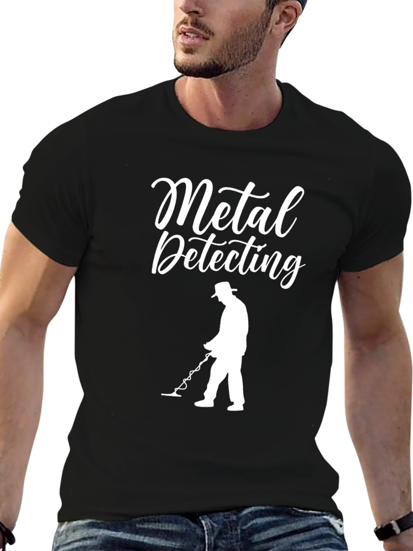Metal Detecting Black T-Shirt