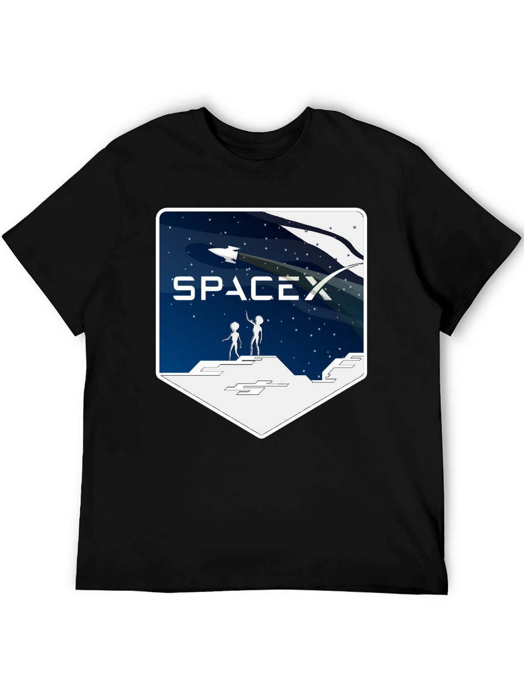 SpaceX Alien Encounter T-Shirt - Black