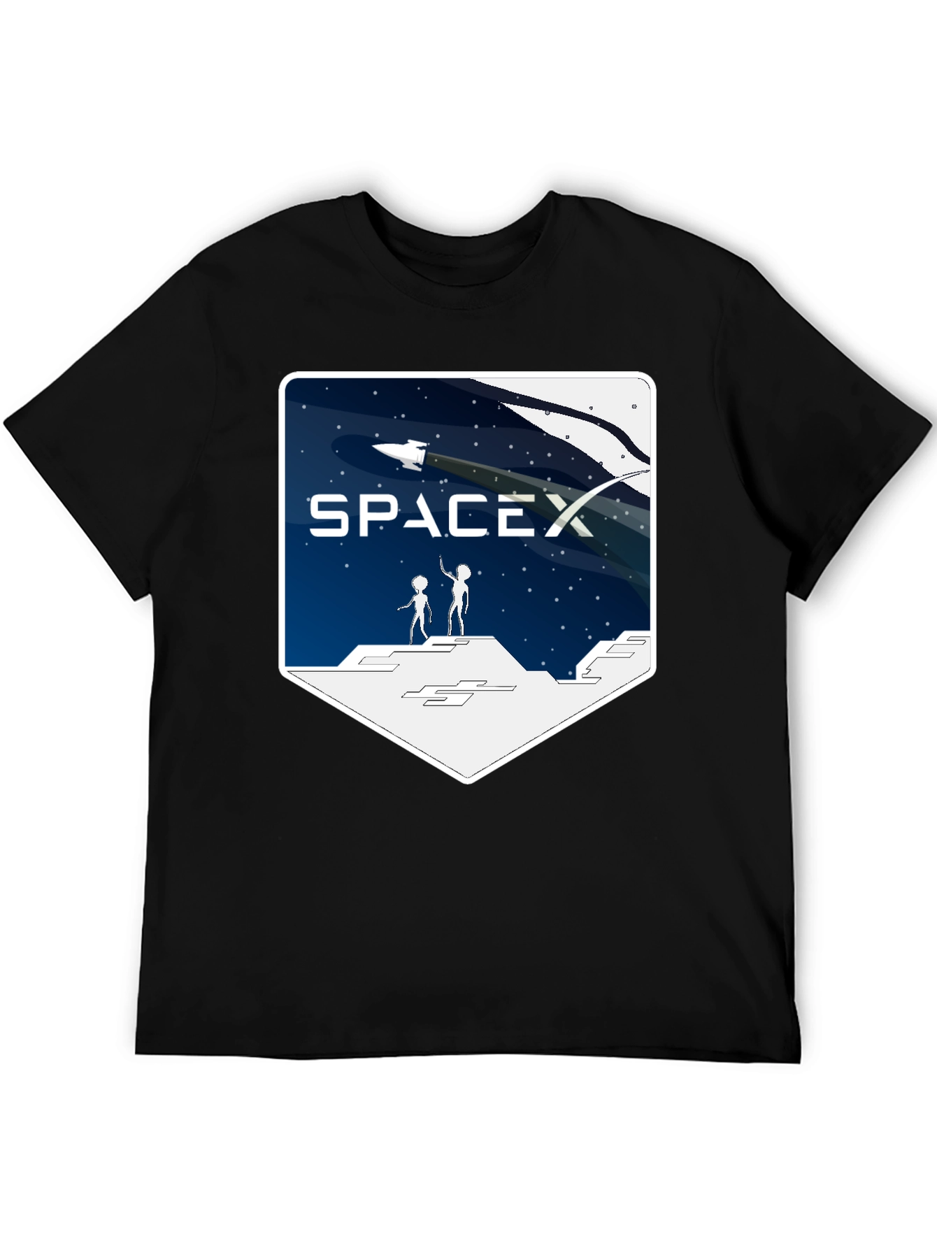 SpaceX Alien Encounter T-Shirt - Black