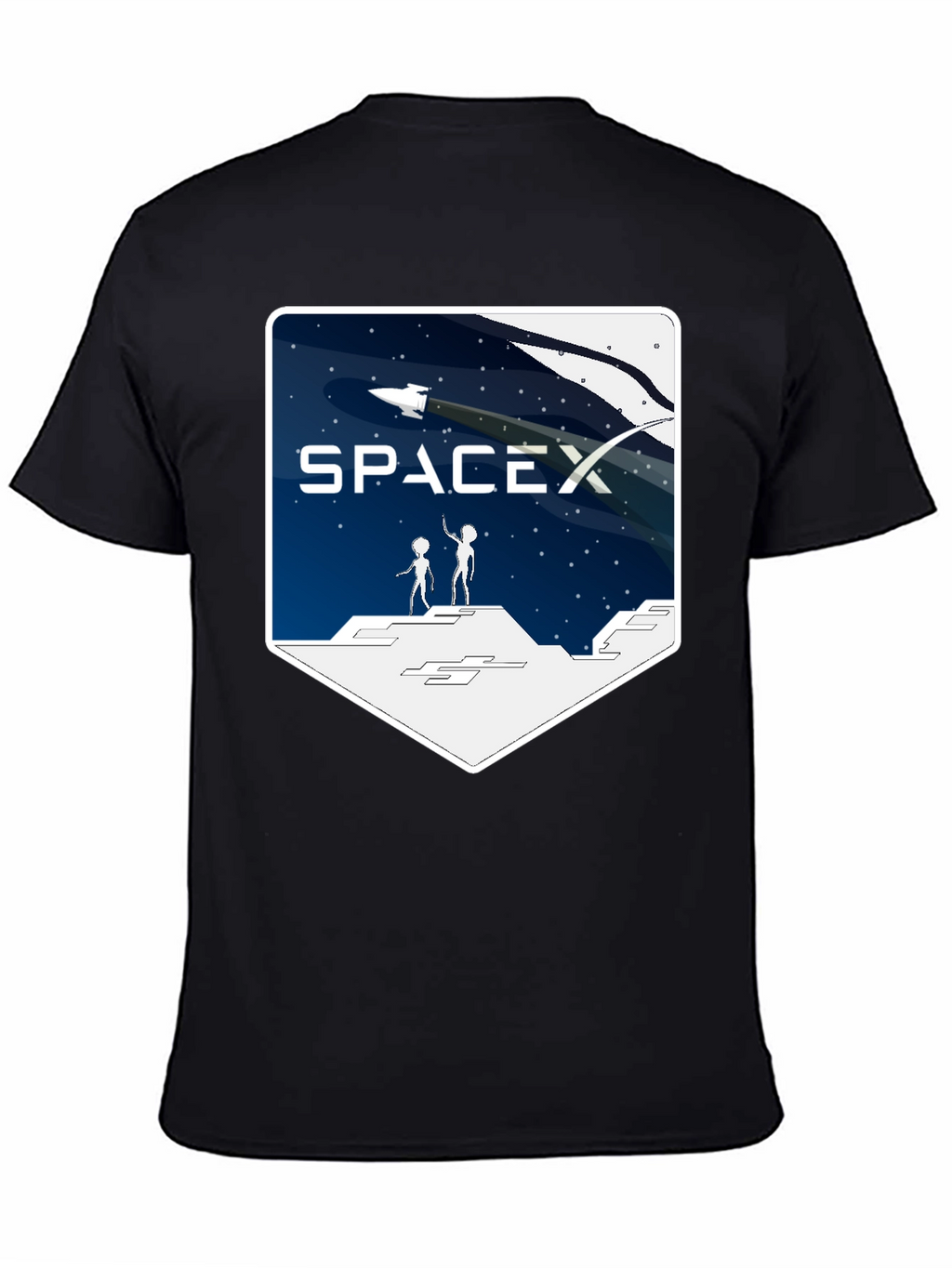 SpaceX Alien Encounter T-Shirt - Black