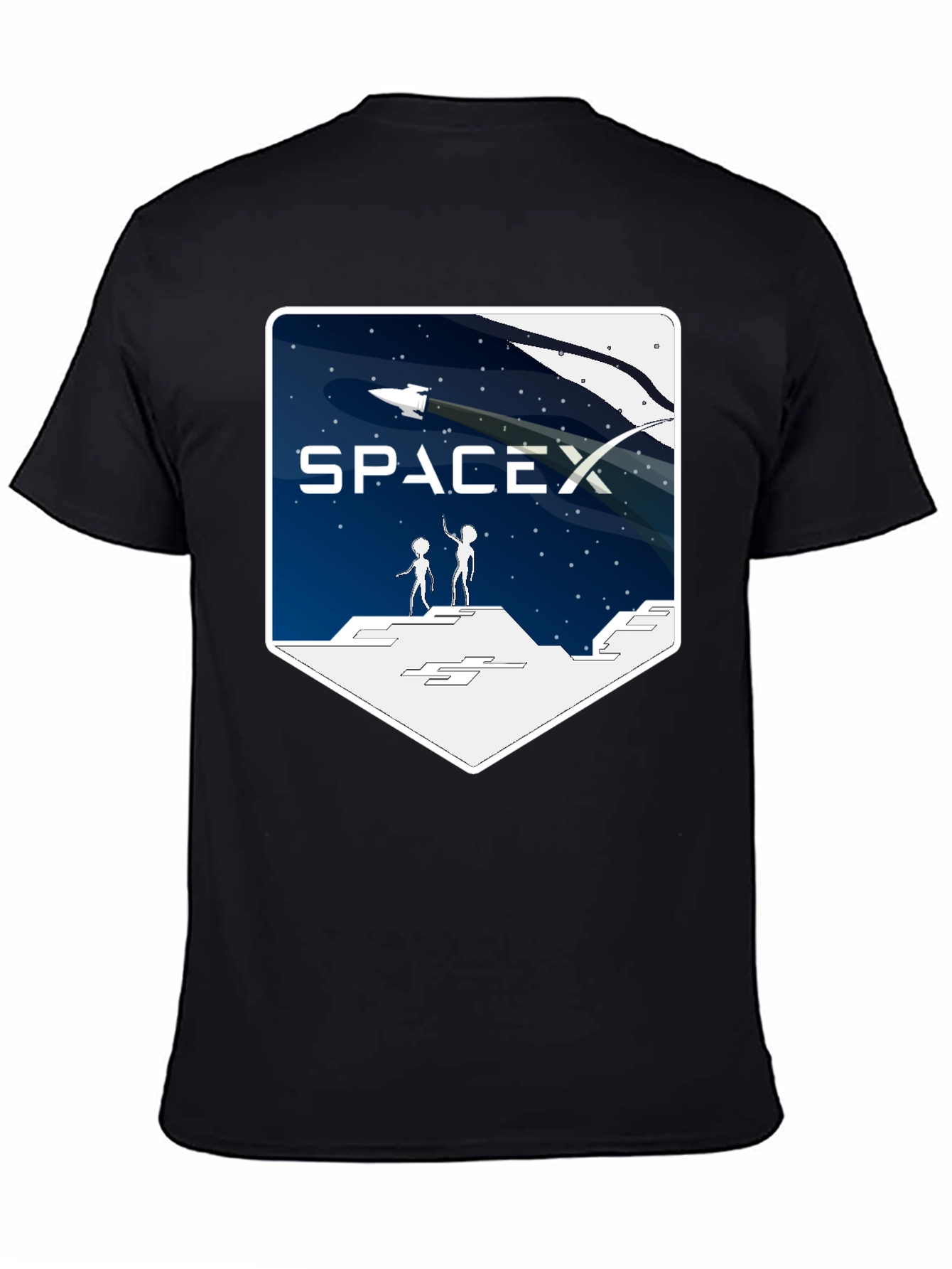 SpaceX Alien Encounter T-Shirt - Black
