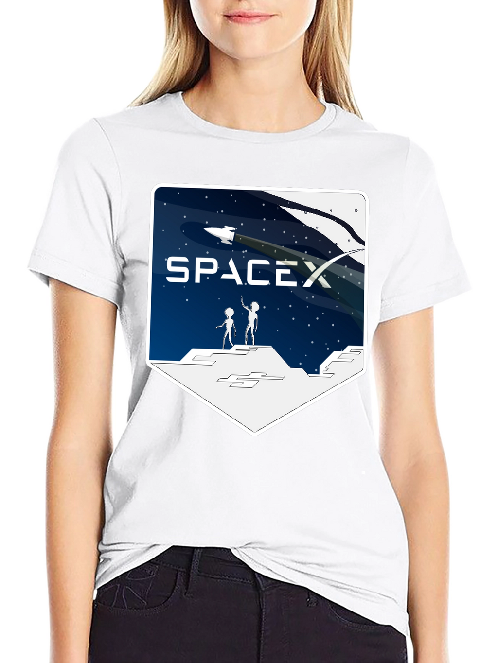 SpaceX Alien Encounter T-Shirt - Black