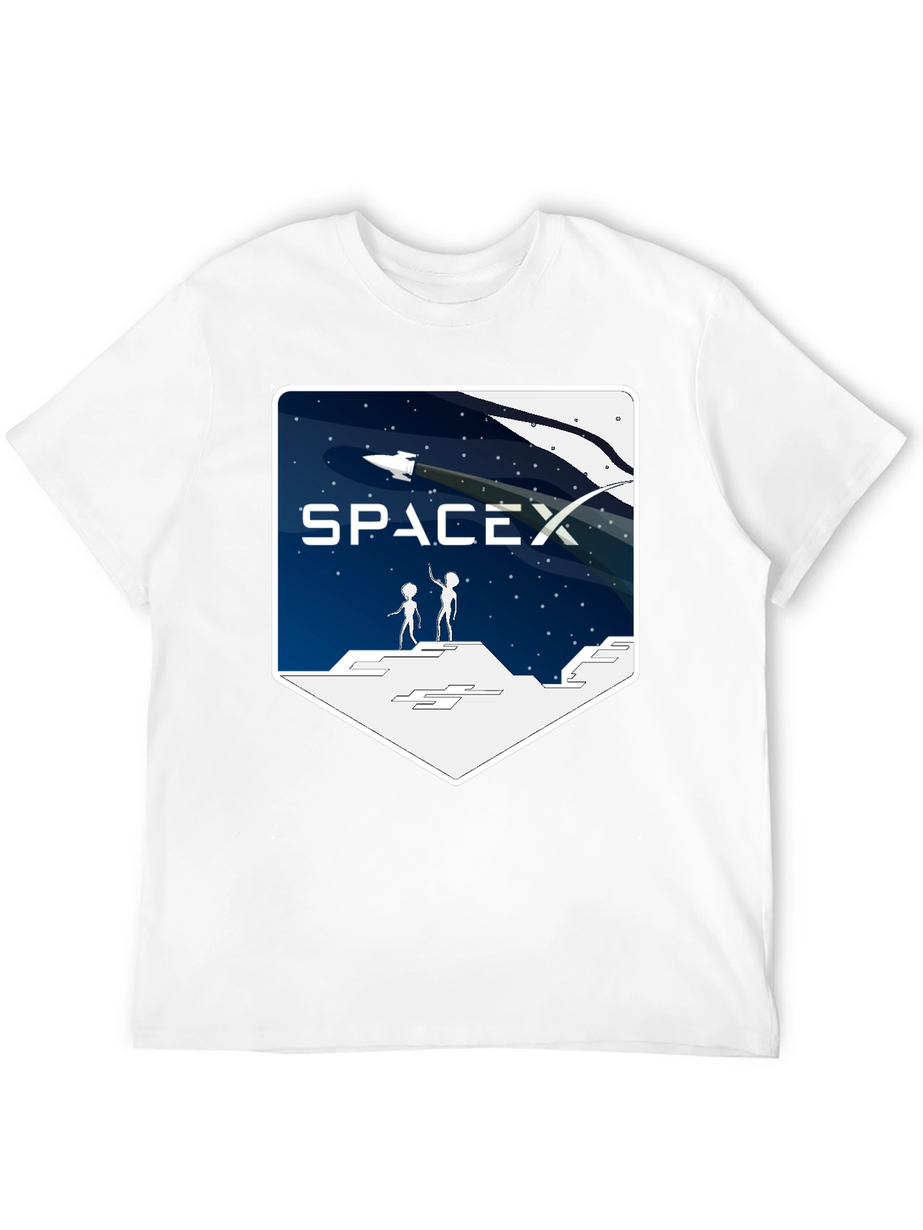 SpaceX Alien Encounter T-Shirt - Black