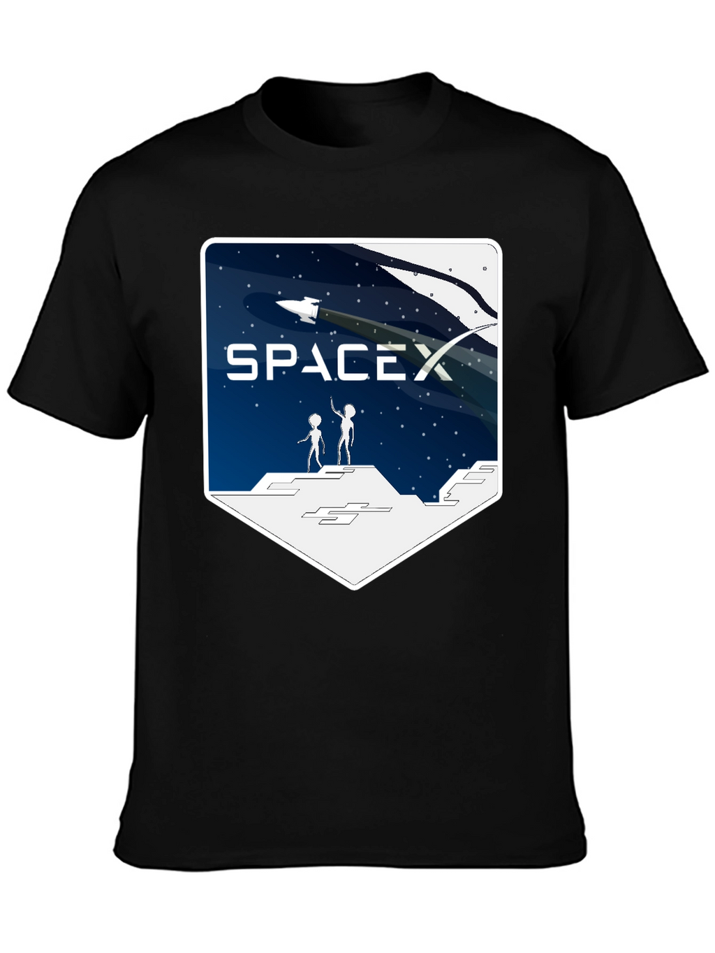 SpaceX Alien Encounter T-Shirt - Black