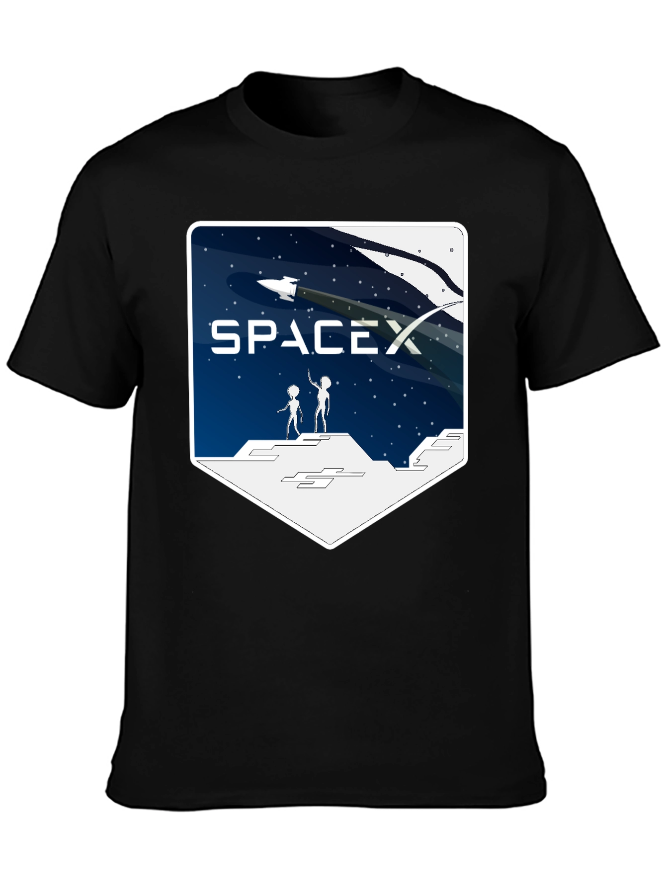 SpaceX Alien Encounter T-Shirt - Black