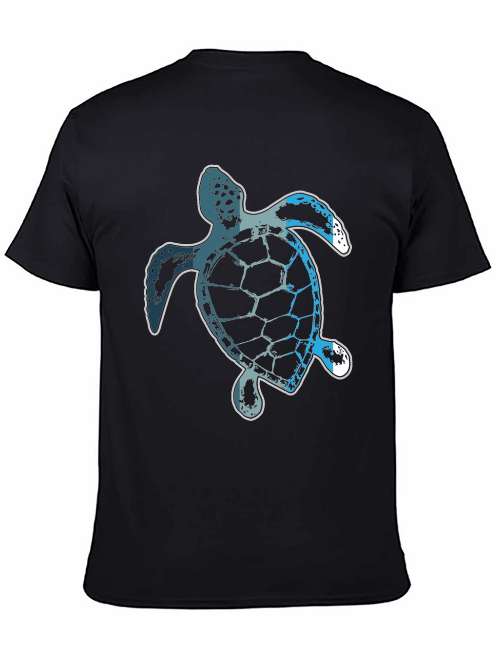 Sea Turtle Graphic Tee - Black Casual T-Shirt